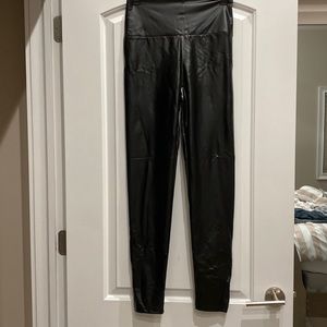 Faux leather leggings